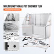 VEVOR 1.27M Dog Cat Grooming Μπανιέρα Μπανιέρα Πλυντήριο Ηλεκτρική Ρύθμιση ύψους