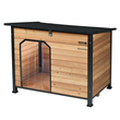 VEVOR Outdoor Dog House, Αδιάβροχο Μονωμένο Σπίτι σκύλων με Υπερυψωμένο Δάπεδο, Anti-Bite Wood Dog House Εξωτερικός σιδερένιος σκελετός, Ανοιχτή οροφή, για μεσαίους έως μεγάλους σκύλους