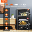 VEVOR Διπλή Πόρτα 4,5 cu.ft Χρηματοκιβώτιο με κλειδαριά Κωδικός πρόσβασης πυρίμαχη τσάντα μαύρη