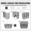 VEVOR Cat House Outdoor, 7 επιπέδων Large Catio, περίβλημα για γάτες με 5 πλατφόρμες, 2 κουτιά ανάπαυσης &amp; μεγάλη μπροστινή πόρτα, 71,2 x 34,6 x 66,5 ίντσες