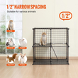 VEVOR Μεγάλο Κλουβί Γάτας 2 επιπέδων 28 x 28 x 28&quot; Μεταλλικό συρμάτινο παρκοκρέβατο με σκάλα