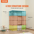 VEVOR Μεγάλο κλουβί για γάτες 4 επιπέδων 41 x 28 x 55&quot; Μεταλλικό περίβλημα γάτας με αιώρα