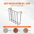 VEVOR Livestock Hay Feeder 2 Packs 24 Galllons Επιτοίχια σχάρα κατσίκας