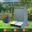 VEVOR Hog Feeder 3.7 Bushel Metal Double Door Pig Feeder που ταΐζει έως και 8 γουρούνια