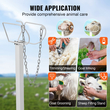 VEVOR Livestock Stand κουρευτική βάση κατσίκας 21&quot;-33&quot; Ύψος 51x23 σε επιτραπέζιο λευκό