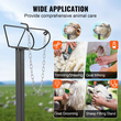 Βάση VEVOR Livestock Stand κοπής κατσίκας 21&quot;-33&quot; Ύψος 47x23 σε Μαύρο Επιτραπέζιο