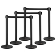 Βάση VEVOR Crowd Control Stanchion, 6-pack Crowd Control Barrier, Carbon Steel Painted Stanchion Queue Post with 3PCS 6.5FT Retractable Belt &amp; fillable Base, Belt Barrier Line Divider, Easy Συναρμολόγηση