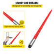 VEVOR Hay Spear 32&quot; Bale Spear 1350 lbs, Bale Spike Γρήγορη προσάρτηση Τετράγωνες λόγχες Hay Bale 1,4&quot; πλάτος, με κόκκινη επίστρωση Πιρούνια δέματος, Bale Hay Spike με εξάγωνο παξιμάδι &amp; μανίκι για κουβάδες Τρακτέρ Φορτωτές