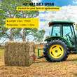VEVOR Pair Hay Spear 43&quot; Bale Spear 3000 lbs, Bale Spike Quick Attach Square Hay Bale Spears 1 3/4&quot;, Red Coated Bale Forks, Bale Hay Spike with Hex Nut &amp; Sleeve for Buckets Tractors Loaders