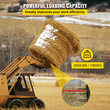 VEVOR Hay Spear 49\&quot; Bale Spear 3000 lbs, Bale Spike Quick Attach Square Hay Bale Spears 1 3/4\&quot; Wide, Red Coated Bale Forks, Bale Hay Spike with 2 Stabilizer Spears Conus 2