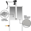 VEVOR Automatic Chicken Door Opener Kits with Light Sensor Induction 12,6x11,8&quot; Automatic Duck Coop Door Opener with Infrared Sensor Duck Goose Door Opener to Eviting Chicken, Duck, Goose from Crush