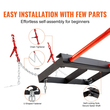 VEVOR 49&quot; Hay Spear, Bale Spears 3000lbs Loading Capacity, Skid Steer Loader Tractor Bucket Attachment with 2 τμχ 17,5&quot; Stabilizer Spears and 60&quot; Chain, Quick Attach Spike Forks