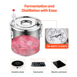 VEVOR Moonshine Still 8 Gal Water Alcohol Distiller Kit ζυθοποιίας από ανοξείδωτο χάλυβα