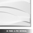 VEVOR 3D πάνελ τοίχου 13 Pack Πάνελ τοίχου Διακοσμητικά πάνελ τοίχου PVC για επιφάνεια 32 τ.μ. Πάνελ τοίχου για εσωτερική διακόσμηση τοίχων Big Wave Style 3D Πλακάκια τοίχου Λευκό 3D Τέχνης τοίχου Βαφώσιμο Μοντέρνο Πάνελ τοίχου