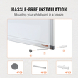 Λευκός πίνακας VEVOR Calendar, 36 x 24 ίντσες Magnetic Dry Erase Calendar Board, Monthly Planner Whiteboard για τοίχο, 1 Magnetic Erase &amp; 2 Dry Erase Marker &amp; Mobile Tray for Restaurant Office Home School