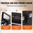 VEVOR Professional Makeup Train Case Θήκη καλλυντικής αλουμινίου, πάγκος εργασίας με πόδια στήριξης, κυλιόμενη θήκη μακιγιάζ Εξαιρετικά μεγάλο τρόλεϊ μακιγιάζ Travel Organizer, με περιστρεφόμενους τροχούς 360°, Μαύρο