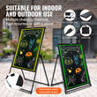 VEVOR LED Πίνακας γραφής μηνυμάτων 32&quot;x24&quot; Φωτιζόμενος διαγραφόμενος φωτισμένος πίνακας κιμωλίας