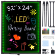 VEVOR LED Πίνακας γραφής μηνυμάτων 32&quot;x24&quot; Φωτιζόμενος διαγραφόμενος φωτισμένος πίνακας κιμωλίας