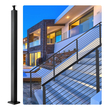 Στύλος Cable Rail VEVOR, 42 x 1,97 x 1,97&quot;, Επίπεδος στύλος σκάλας κατάστρωμα, κιγκλίδωμα καλωδίου από ανοξείδωτο χάλυβα βουρτσισμένος φινίρισμα κιγκλίδωμα κατάστρωμα DIY Picket χωρίς τρύπα κιγκλίδωμα σκάλας με βάση στήριξης Μαύρο