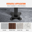 Κιγκλίδωμα σκαλοπατιών VEVOR κουπαστής 48X35,5 ιντσών Εξωτερικό κιγκλίδωμα σκάλας Ρυθμιζόμενο από 0 έως 45 μοίρες Κουπαστή για σκάλες Cross Bar Εξωτερικό κιγκλίδωμα από αλουμίνιο μαύρο σκάλα