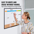 VEVOR 36&quot;x24&quot; Μηνιαίο ημερολόγιο Whiteboard &amp; Cork Board με πλαίσιο αλουμινίου