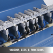 VEVOR 20,5&quot; 520mm Ηλεκτρικό τσαλάκωμα 3 σε 1 Paper Creaser Διάτρηση Scoring Hevay Duty Metal Electric Creaser for Paper Card Book Scoring
