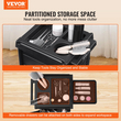 VEVOR Ultimate Salon Cartrolley Cart, Lockable Beauty Salon Cart for Stylist με 6 αφαιρούμενα συρτάρια &amp; θήκη εργαλείων, Πλαστικό καρότσι κομμωτηρίου με ρόδες που κλειδώνουν για Beauty SPA Barber