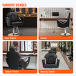 VEVOR Salon Chair, Hydraulic Recliner Barber Chair for Hair Stylist, 360 μοίρες Περιστρεφόμενη 90°-130° Ανακλινόμενη καρέκλα σαλονιού για Beauty Spa Shampoo, Μέγιστο βάρος φόρτωσης 330 lbs, Μαύρο