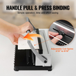 VEVOR Coil Spiral Binding Machine, Manual Book Maker 34-Holes Binding 120 Sheets, Punch Binder with Adjustable 3/16&quot; - 9/16&quot; Coil Binding Spines and Side Margin, for Letter Size, A4, A5