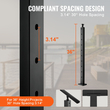 Στύλος κιγκλίδωμα καλωδίου VEVOR 36x1x2 in 30° γωνιακή τρύπα κιγκλίδωμα σκάλας Μαύρο 1ΤΜ