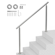VEVOR 59 in/ 150cm κουπαστές για υπαίθρια σκαλοπάτια Σκάλα για ηλικιωμένους βεράντας