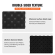 VEVOR Πλακάκια γκαράζ Interlocking, 12 x 12 x 0,53 ιντσών 50 Pack Πλακάκια δαπέδου γκαράζ, αντιολισθητικά πλακάκια δαπέδου γκαράζ διπλής όψης, για γκαράζ, υπόγεια, επισκευαστήρια, μαύρο