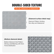 VEVOR Πλακάκια γκαράζ Interlocking, 12 x 12 x 0,53 ιντσών 50 Pack Πλακάκια δαπέδου γκαράζ, αντιολισθητικά πλακάκια δαπέδου γκαράζ διπλής όψης, για γκαράζ, υπόγεια, επισκευαστήρια, ασήμι