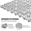 VEVOR Modular Interlocking Cushion, 55 Pack 30 x 30 cm Splicing Drinage Mats, Soft PVC Interlocking Drainage Poils δάπεδο, Αντιολισθητικές οπές αποστράγγισης για τουαλέτα, μπάνιο, κουζίνα, πισίνα, υγρό χώρο, γκρι