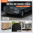 Ρολό δαπέδου από καουτσούκ VEVOR Diamond-Plate, 3 mm x 4 ft x 8 ft πατάκι γκαράζ, SBR Rubber ρολό δαπέδου γκαράζ, εύκολο στο καθάρισμα, διαμαντένιο ελαστικό χαλάκι για κάτω από αυτοκίνητα, Garage Industry Gym, Μαύρο