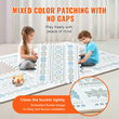 VEVOR Kids Foam Puzzle Floor Playmat 0,5 σε 6 τμχ Απαλά πλακάκια EVA που συμπλέκονται