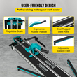 VEVOR 1200MM Tile Cutter, High Precision Manual Ceramic Floor Tiles Tile Cutter, 48 Inch Machine Cutting for Precision Cutting