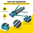 VEVOR 47Inch/1200mm Tile Cutter Double Rail Manual Tile Cutter 3/5 in Cap w/ Precise Laser Positioning Manual Tile Cutter Tools for Precision Cutter