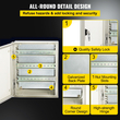 VEVOR NEMA Ατσάλινο περίβλημα, 12 x 10 x 6\&#039;\&#039; NEMA 4X Fiberglass Electrical Box, IP66 Αδιάβροχο &amp; Αδιάβροχο, Ηλεκτρικό κουτί διακλάδωσης εξωτερικού/εσωτερικού χώρου, με πλάκα τοποθέτησης (30 x 25 x 14 cm)