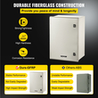 VEVOR NEMA Ατσάλινο περίβλημα, 24 x 16 x 9 \&#039;\&#039; NEMA 4X Fiberglass Electrical Box, IP66 Αδιάβροχο &amp; Αδιάβροχο, Ηλεκτρικό κουτί διακλάδωσης εξωτερικού/εσωτερικού χώρου, με πλάκα τοποθέτησης (60 x 40 x 23 cm)