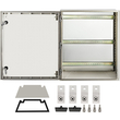VEVOR NEMA Ατσάλινο περίβλημα, 24 x 20 x 9\&#039;\&#039; NEMA 4X Fiberglass Electrical Box, IP66 Αδιάβροχο &amp; Αδιάβροχο, Ηλεκτρικό κουτί διακλάδωσης εξωτερικού/εσωτερικού χώρου, με πλάκα τοποθέτησης (60 x 50 x 23 cm)