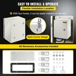Ατσάλινο περίβλημα VEVOR NEMA, 10 x 8 x 6\&#039;\&#039; NEMA 4X Steel Electrical Box, IP66 Waterproof &amp; Dustproof, Ηλεκτρικό κουτί σύνδεσης εξωτερικού/εσωτερικού χώρου, με πλάκα τοποθέτησης