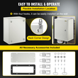 Ατσάλινο περίβλημα VEVOR NEMA, 16 x 12 x 8 \&#039;\&#039; NEMA 4X Steel Electrical Box, IP66 Waterproof &amp; Dustproof, Ηλεκτρικό κουτί σύνδεσης εξωτερικού/εσωτερικού χώρου, με πλάκα τοποθέτησης