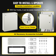 Ατσάλινο περίβλημα VEVOR NEMA, 20 x 16 x 6 \&#039;\&#039; NEMA 4X Steel Electrical Box, IP66 Waterproof &amp; Dustproof, Ηλεκτρικό κουτί σύνδεσης εξωτερικού/εσωτερικού χώρου, με πλάκα τοποθέτησης