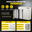 VEVOR NEMA Ατσάλινο περίβλημα, 24 x 24 x 8&#039;&#039; NEMA 4X Steel Electrical Box, IP66 Waterproof &amp; Dustproof, Ηλεκτρικό κουτί σύνδεσης εξωτερικού/εσωτερικού χώρου, με πλάκα τοποθέτησης