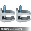 VEVOR Plate Compactor Pad Plate Compactor Pad Tamper Plate Tamper Pad Tamper Plate Mat for Wacker Plate Compactors Σετ κάλυμμα βάσης πλάκας συμπιεστή μηχανής συμπιεστή εδάφους με σφιγκτήρες στερέωσης