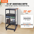 VEVOR 20U Open Frame Server Rack, Ρυθμιζόμενο βάθος 15&#039;&#039;-40&#039;&#039;, Free Standing ή Wall Mount Network Server Rack, 4 Post AV Rack με Casters, Χωράει όλο τον εξοπλισμό πληροφορικής δικτύωσης σας Μόντεμ AV Gear Router