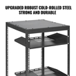 VEVOR 20U Open Frame Server Rack, Ρυθμιζόμενο βάθος 15&#039;&#039;-40&#039;&#039;, Free Standing ή Wall Mount Network Server Rack, 4 Post AV Rack με Casters, Χωράει όλο τον εξοπλισμό πληροφορικής δικτύωσης σας Μόντεμ AV Gear Router