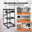 VEVOR 20U Open Frame Server Rack, Ρυθμιζόμενο βάθος 15&#039;&#039;-40&#039;&#039;, Free Standing ή Wall Mount Network Server Rack, 4 Post AV Rack με Casters, Χωράει όλο τον εξοπλισμό πληροφορικής δικτύωσης σας Μόντεμ AV Gear Router