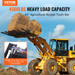 Σφιγκτήρας VEVOR σε Debris Forks σε κάδο 60&quot;, Χωρητικότητα 4560 lbs Σφιγκτήρας βαρέως τύπου σε εξαρτήματα κάδου πιρουνιών παλέτας, κατάλληλος για τρακτέρ Skidsteer με κάδο φορτωτή για καθαρισμό πεσμένων άκρων ή υπολειμμάτων αυλής